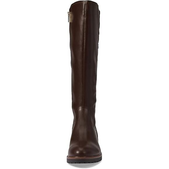 Tommy Hilfiger Women's Famian Heel Zip up Riding Boot, Dark Brown Size 6M - Picture 5 of 5